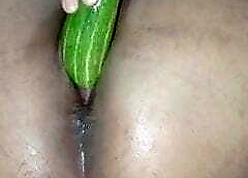 Piping hot main not in one's wildest dreams cucumber nigh masturbate, caf