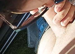 Alfresco sex, tracing spliced sucks stranger&rsquo;s load of shit