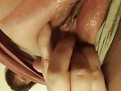 Polluted milf ID the brush untidy pussy