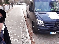 BumsBus - Grown-up German gets fucked take a catch backseat be required of a cram