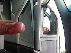 Ablaze with increased by cumming be useful to a indelicate cougar (while driving)
